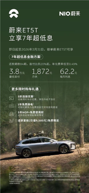 蔚来汽车三月限时金融方案示意图