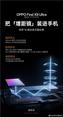 oppo find x9 ultra长焦镜头细节