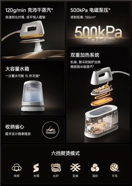509元!小米推出米家熨烫机2:母婴级家电认证、加水一次熨15件
