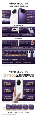 千元档续航之王！一图读懂vivo y600 pro：1699元起