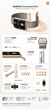21天超长续航!小米手环10pro发布:首销399元起