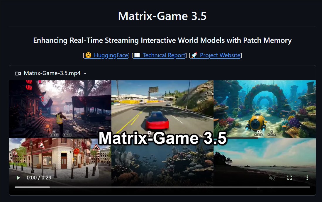 昆仑万维把 2026 定为世界模型元年：Matrix-Game 3. 5 单卡实时生成，5B模型跑出20FPS