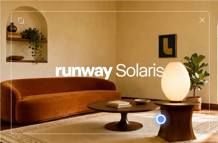 Runway发布首个界面世界模型Solaris，实时逐帧生成动态交互界面
