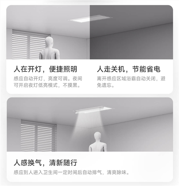 949元！小米推出米家智能浴霸2：自带毫米波雷达 人感照明/换气