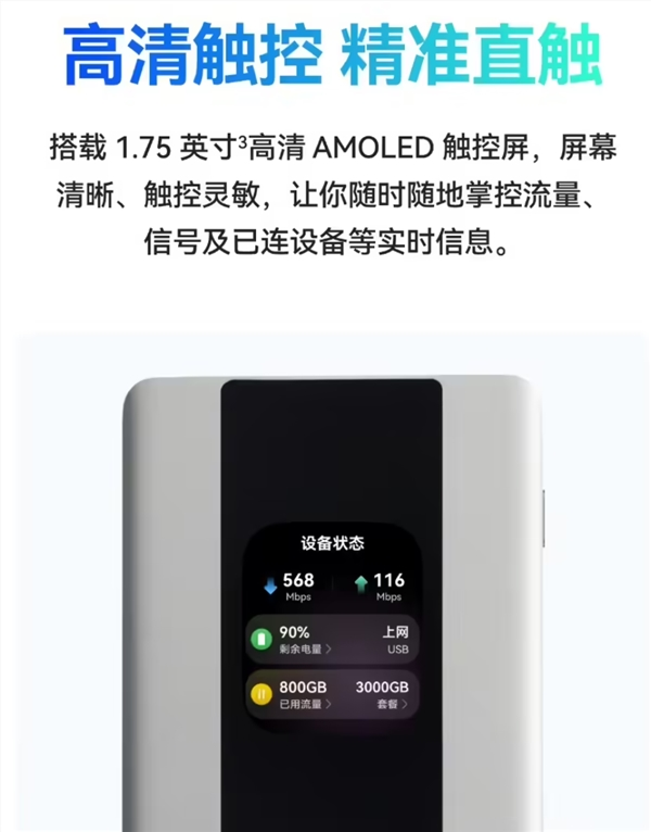 1549元！华为随行wifi 6 pro预售：支持5a高速 内置流量卡