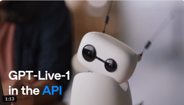 OpenAI 将 GPT-Live-1 引入 API：全双工语音、支持打断，可接电话做客服